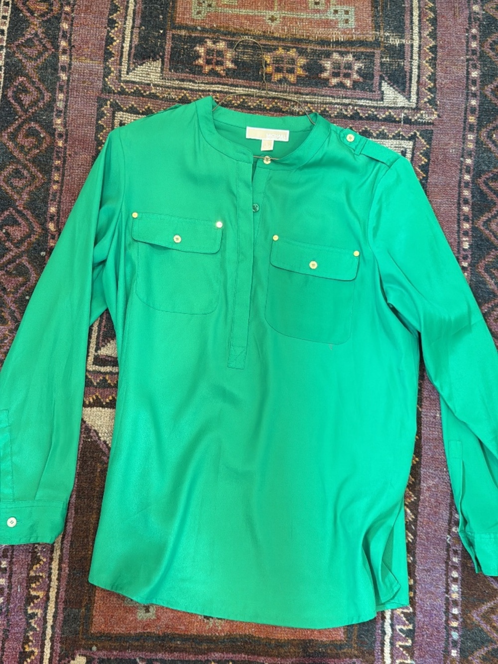 Michael Kors green shirt